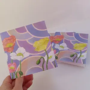 Poppies Stationery Cards - 3 pack