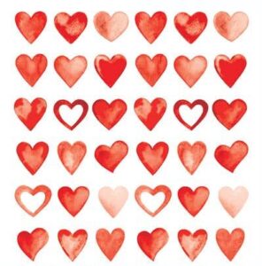 Red Hearts stickers