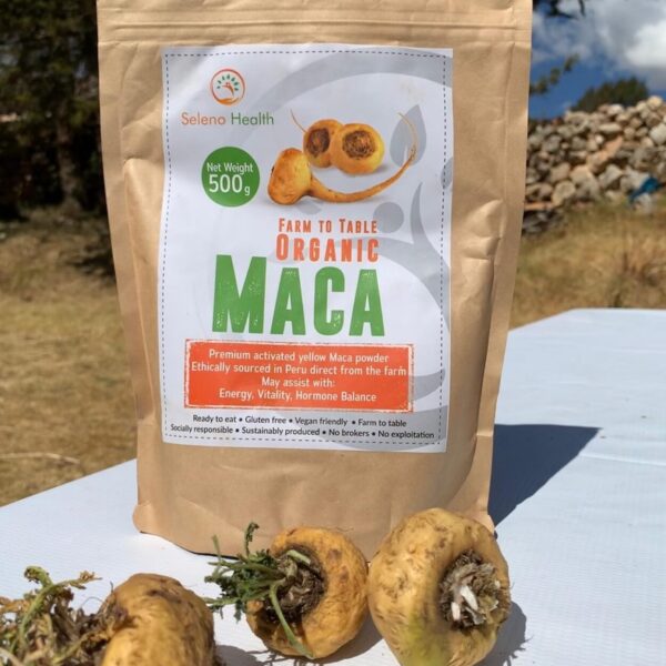 Seleno Health Activated Organic Yellow Maca – 500 grams