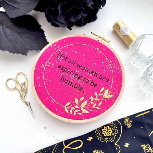 Aspiring to be humble // Embroidery PDF Pattern Download 6 inch