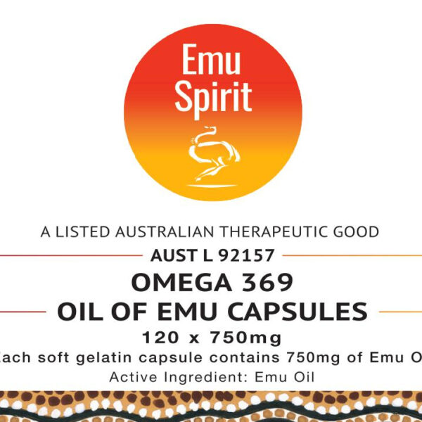 Emu Spirit Australian Emu Oil – 120 Capsules