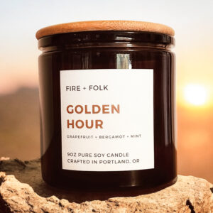 GOLDEN HOUR WOOD WICK CANDLE