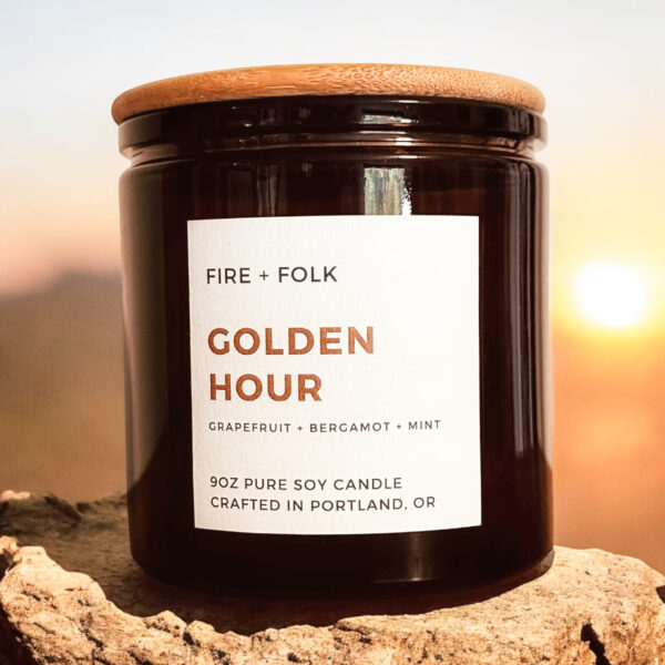 GOLDEN HOUR WOOD WICK CANDLE