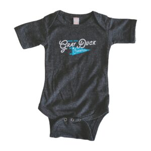 Gray Duck Champion Baby Bodysuit