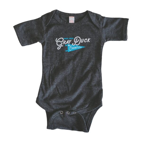 Gray Duck Champion Baby Bodysuit
