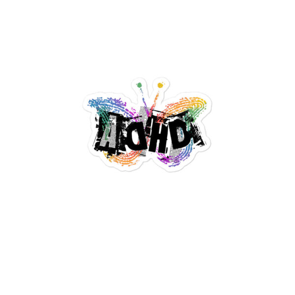 “ADHD Butterfly Symbol” Bubble-free stickers