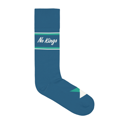 Democracy Forward “No Kings” Blue Crew Sock