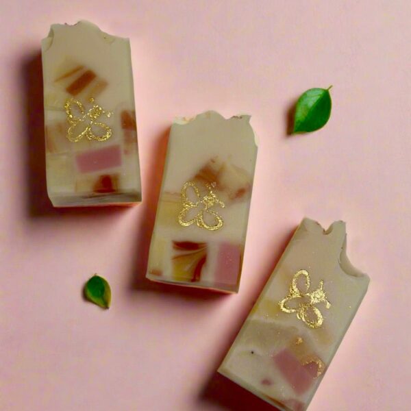 Pink Grapefruit Terrazzo Designer Soap