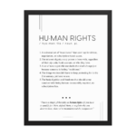 Framed Print - Human Rights - Defined: Terms for Our Time
