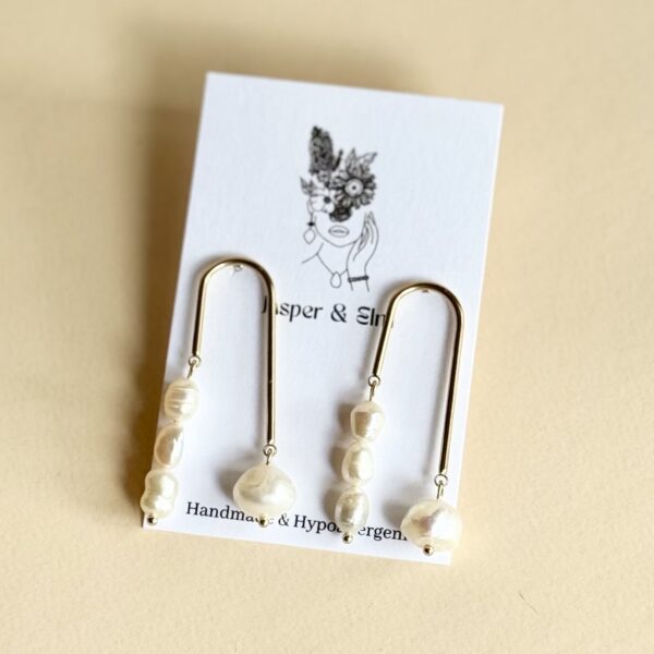 Freshwater Pearl U-Shaped Statement Drops