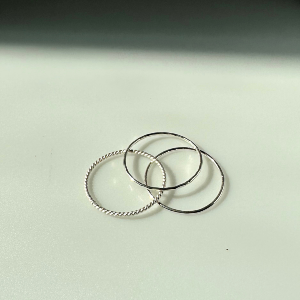 Sterling Silver Twist Stacking Ring