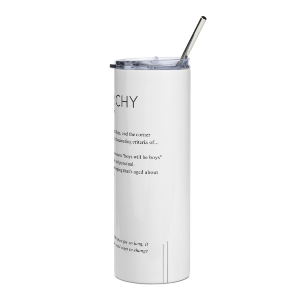 Stainless Steel Tumbler – PATRIARCHY — Defined: Terms for Our Time