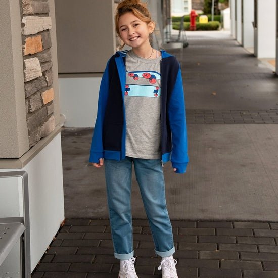 Light Heather Grey Skateboard Tag Tee