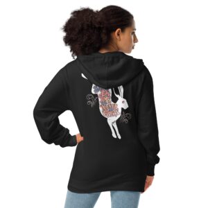 "Being 'On Time' was Never an Option" Unisex fleece zip up hoodie