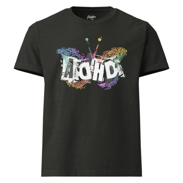 “ADHD Butterfly Symbol” tagless Bella + Canvas Unisex oversized t-shirt